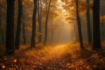 Obraz premium autumn in the forest