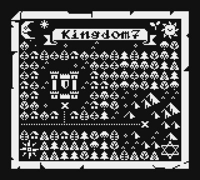 Map game assets 8-bit sprite, puzzle maze, labyrinth, 1 bit, pixel art icon and logo. Design for stamp, web, mobile app. Isolated on white background vector illustration. 