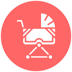 Vector Design Baby Stroller Icon Style