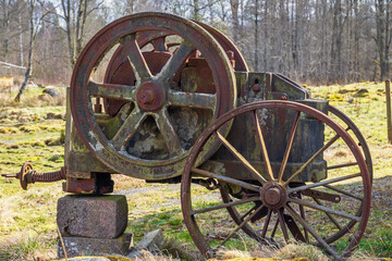 Old rock crusher from the early 20th century