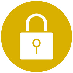 Vector Design Locked Icon Style