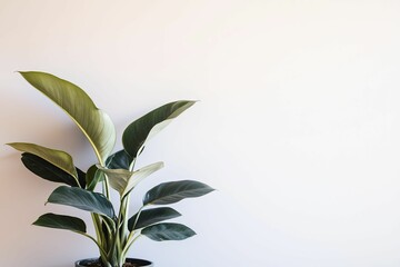 Fototapeta premium A beautifully arranged workspace featuring a modern calendar, eco-friendly stationery, and a lush green plant, exuding growth and sustainability.