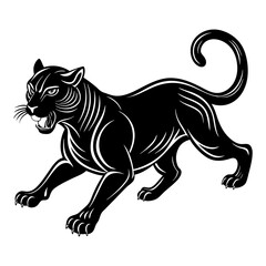 Obraz premium a panther silhouette vector design