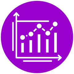 Vector Design Bar Graph Icon Style