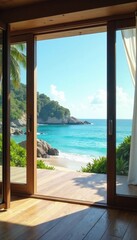 New beachfront home framing, stunning ocean view, development, beach house