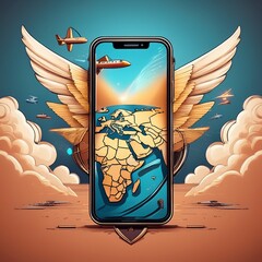 mobile phone with wings