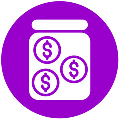Savings Jar Vector Design Icon Style