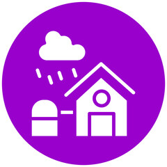 Rainwater Harvesting Vector Design Icon Style