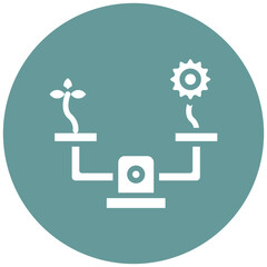 Ecological Balance Vector Design Icon Style