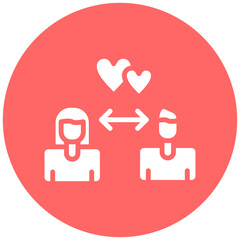 Relationship Status Vector Design Icon Style