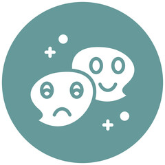 Chat Emoticons Vector Design Icon Style