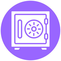 Vector Design Safe Box Icon Style