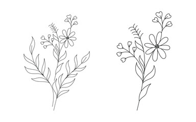 Beauty nature florist vector icon logo design template v.19