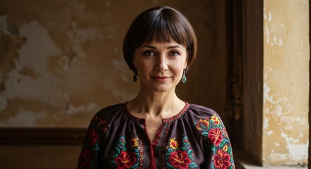 Fototapeta premium portrait of a woman from Ukraine