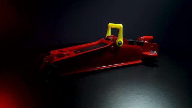 tuned new parts jack with stands red for lifting and repairing sports cars drift rally drag racing