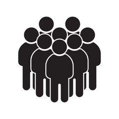 group people stand icon