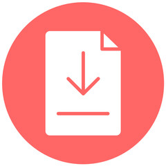 Vector Design Download File Icon Style