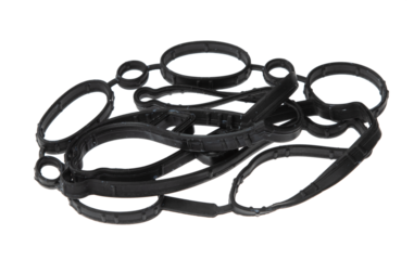 Valve cover gasket isolated on transparent background