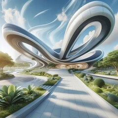 Fototapeta premium Futuristic Curves