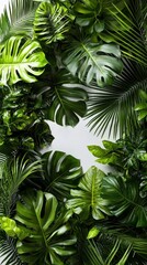 This artwork captures the lush beauty of tropical foliage, perfect for nature enthusiasts.