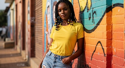 Naklejka premium portrait of a woman from Zambia