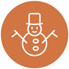 Vector Design Snowman Icon Style