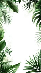 Fototapeta premium Use this palm leaves background to evoke a tropical paradise feel.