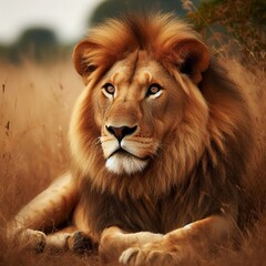 Lion Panthera leo – A social big cat that lives in prides foun