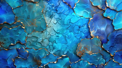 Abstract blue textures artistic design digital art modern decor close-up vibrant aesthetics
