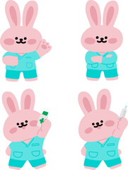 의료진 동물 캐릭터