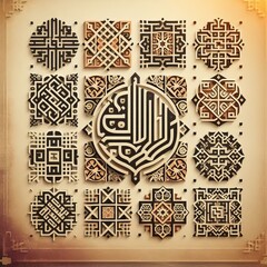Kufic Variants Geometric and Decorative