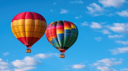 Obraz premium Colorful hot air balloon festival open sky photography vibrant atmosphere aerial view adventure and freedom