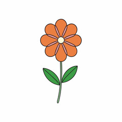 wallflower isolated on white