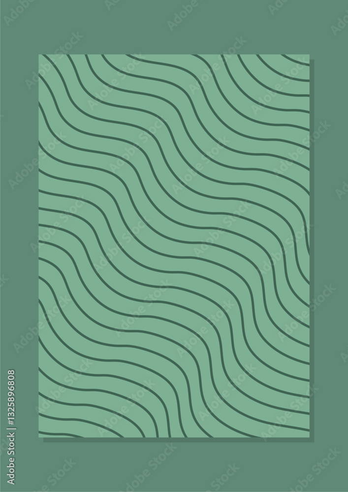 Poster wavy lines repeating texture. curved lines abstract background. decoration
