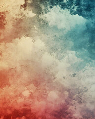 Abstract Textured Background with Red, Beige, and Teal Hues, Showing a Distressed Wall Effect with Cracks and Scratches.