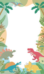 かわいい恐竜のフレーム