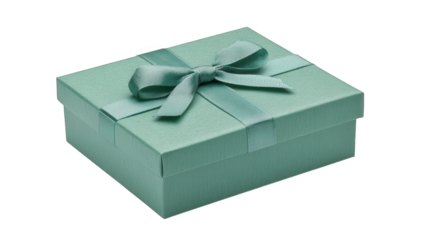 a neatly wrapped teal gift box with a matching ribbon symbolizing celebration and thoughtfulness ideal for special occasions like birthdays holidays or anniversaries