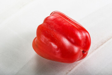 Red ripe Bulgarian bell pepper