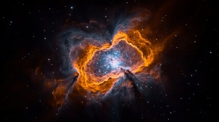 Cosmic Nebula  Vibrant Colors  High Res Space Background