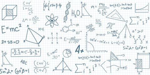 math symbols on board