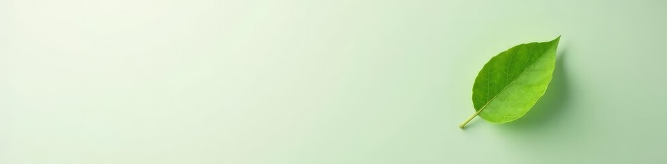 Obraz premium Single leaf isolated against neutral background, single, plant