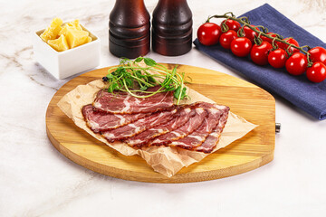 Italian pork sausage - prosciutto crudo