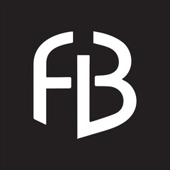 Letter FB logo icon design template element	
