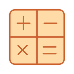 Obraz premium Math Symbols Vector Icon