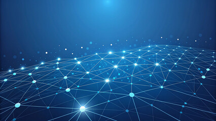 Abstract geometric network technology 
 futuristic digital network background