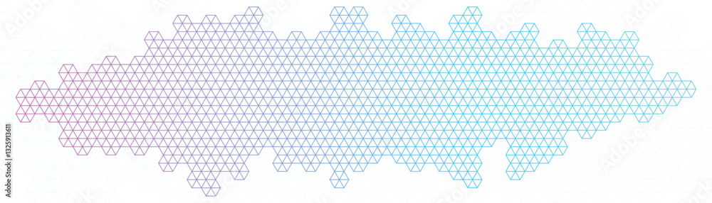 Poster abstract geometric technology futuristic network background. simple geometric vector seamless patter