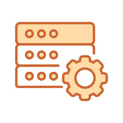 Data Center Maintenance Vector Icon