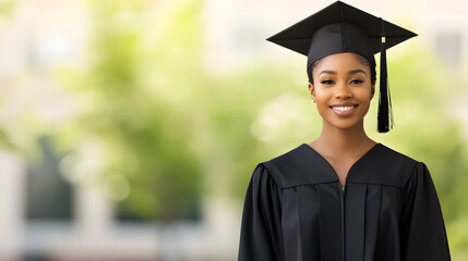 Full-body image of an African American female high school student in uniform, standing confidently with a backpack, symbolizing education, youth, and empowerment.
