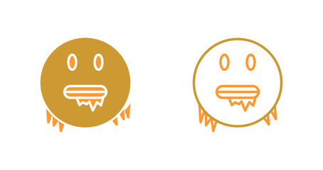 Cold Face Icon Design