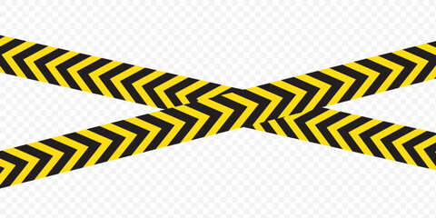caution warning tape set: designed for industrial safety, roadwork, construction, and hazard zones. Vector illustration. EPS 10.